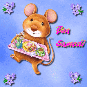 Gif animé Bon samedi souris